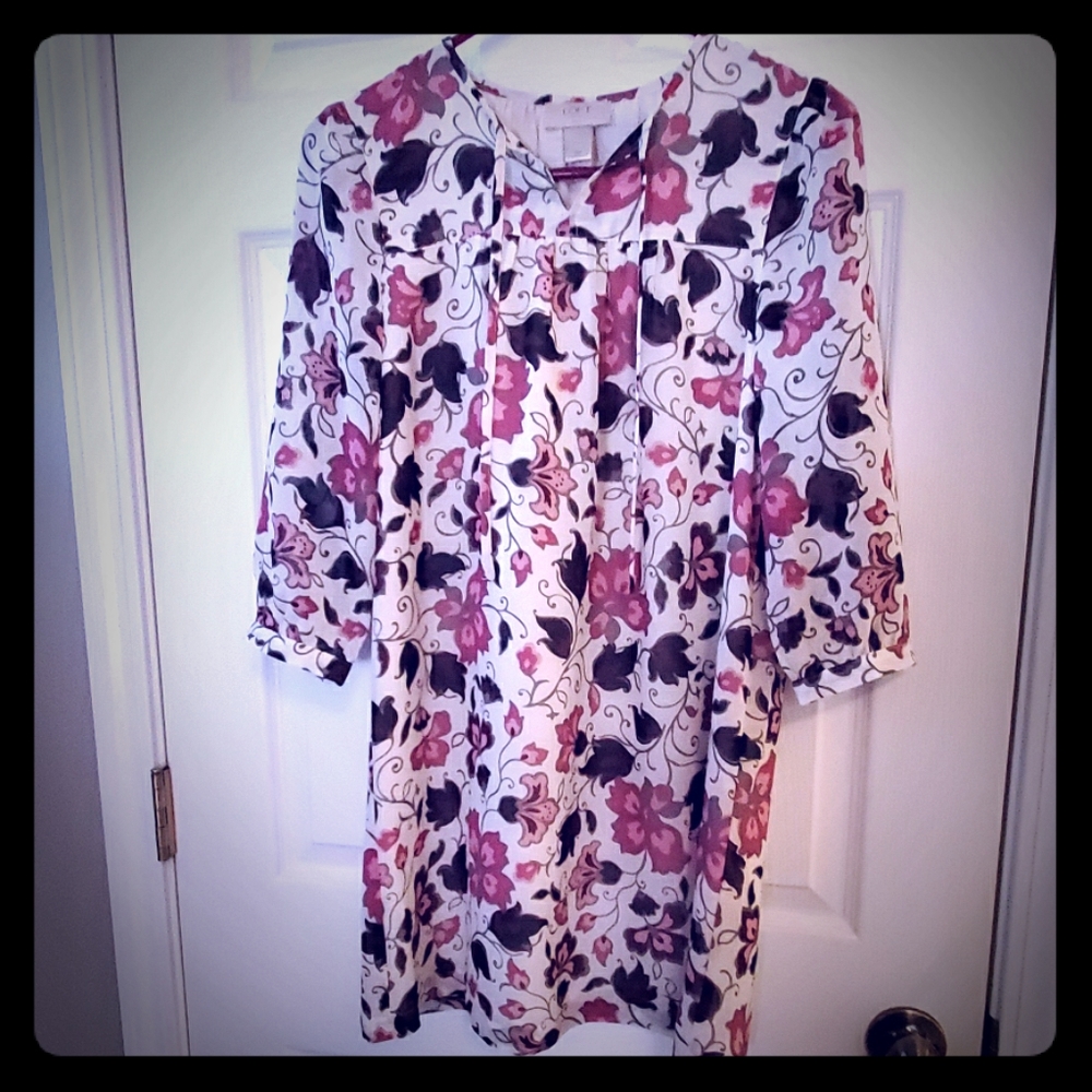 Floral shift dress